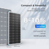 Renogy-100 Watt 12 Volt Monocrystalline Solar Panel (Compact Design)