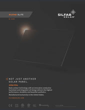 Load image into Gallery viewer, SilfabSolar-410W Solar Panel 66 Cell SIL-410-BG
