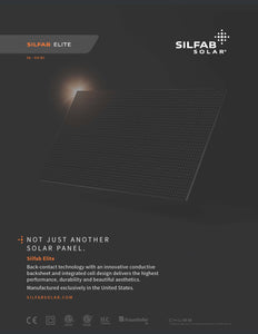 SilfabSolar-410W Solar Panel 66 Cell SIL-410-BG