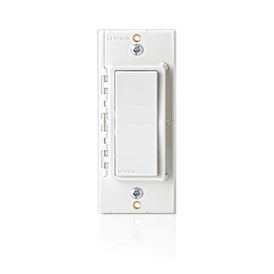 LEVITON WIRE-FREE 3-WAY SWITCHING: Pairs wirelessly with Decora Smart Wi-Fi 2nd Gen D215S Switch, D2SCS Scene Controller Switch, D215P Mini Plug-In Switch, D215R Outlet, or DN15S No-Neutral Switch (MLWSB required) to provide additional On/Off control locations.(Decora Smart Wi-Fi 2nd Gen device required and sold separately).