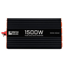 Load image into Gallery viewer, Rich Solar 1500 Watt Industrial Pure Sine Wave Inverter  1500-watt Industrial Pure Sine Wave Inverter is ideal for large loads that require a clean, pure source of AC household power, With remote control function, with LCD display or LCD remote controller (Optional)
