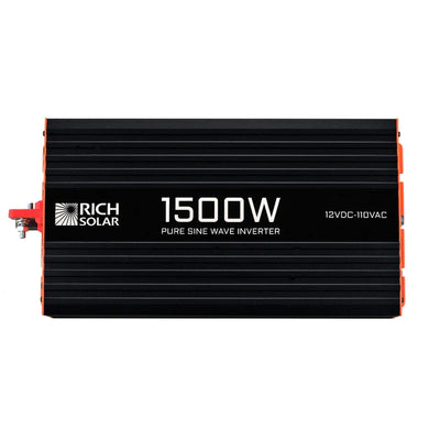 Rich Solar 1500 Watt Industrial Pure Sine Wave Inverter  1500-watt Industrial Pure Sine Wave Inverter is ideal for large loads that require a clean, pure source of AC household power, With remote control function, with LCD display or LCD remote controller (Optional)