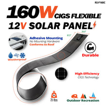 Load image into Gallery viewer, RichSolar-MEGA 160 Watt CIGS Flexible Solar Panel
