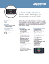 Load image into Gallery viewer, MAGNUM ENERGY DIMENSIONS-CC-30, 30A 12/24V PWM Charge Controller with integrated light controller, LCD display
