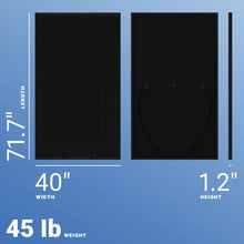Load image into Gallery viewer, REC solar-Alpha REC390AA PURE 390W Black On Black 132 Half-cell Mono Solar Panel
