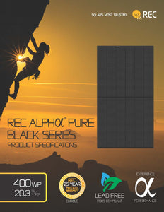 REC Solar-Alpha 395W Solar Panel 132 cell REC395AA