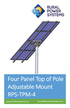 Cargar imagen en el visor de la galería, RPS Top-of-Pole Solar Panel Mount Kits
