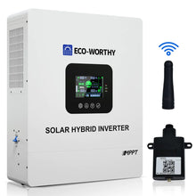 Load image into Gallery viewer, 5000W Solar Hybrid Inverter Charger 48V DC to 120V-240V AC Split Phase Power Inverter, Parallel Supportable: It supports up to 6 units (30kw Max.) in parallel. It&#39;s capable of single-phase or split-phase parallel. that means, it can output 110V and 220V at the same time.
