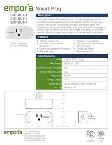 Emporia-EV Charger 16-sensor Energy Monitor / 4 Plug BUNDLE
