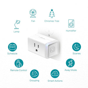 Kasa Smart-Plug HS103P2, Smart Home Wi-Fi Outlet Works w/ Alexa, Echo, Google Home, Remote Control,15 Amp, 2-Pack White