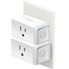 Load image into Gallery viewer, Kasa Smart-Plug HS103P2, Smart Home Wi-Fi Outlet Works with Alexa, Echo, Google Home &amp; IFTTT, No Hub Required, Remote Control,15 Amp,UL Certified, 2-Pack White

