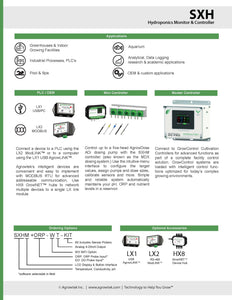 Hydrobuilder-Agrowtek GrowControl SXHM Hydroponics Sensor Kit W/Temp, pH, & EC Probes