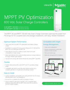 SCHNEIDER ELECTRIC-Conext MPPT 80 Amp 600VDC Solar Charge Controller