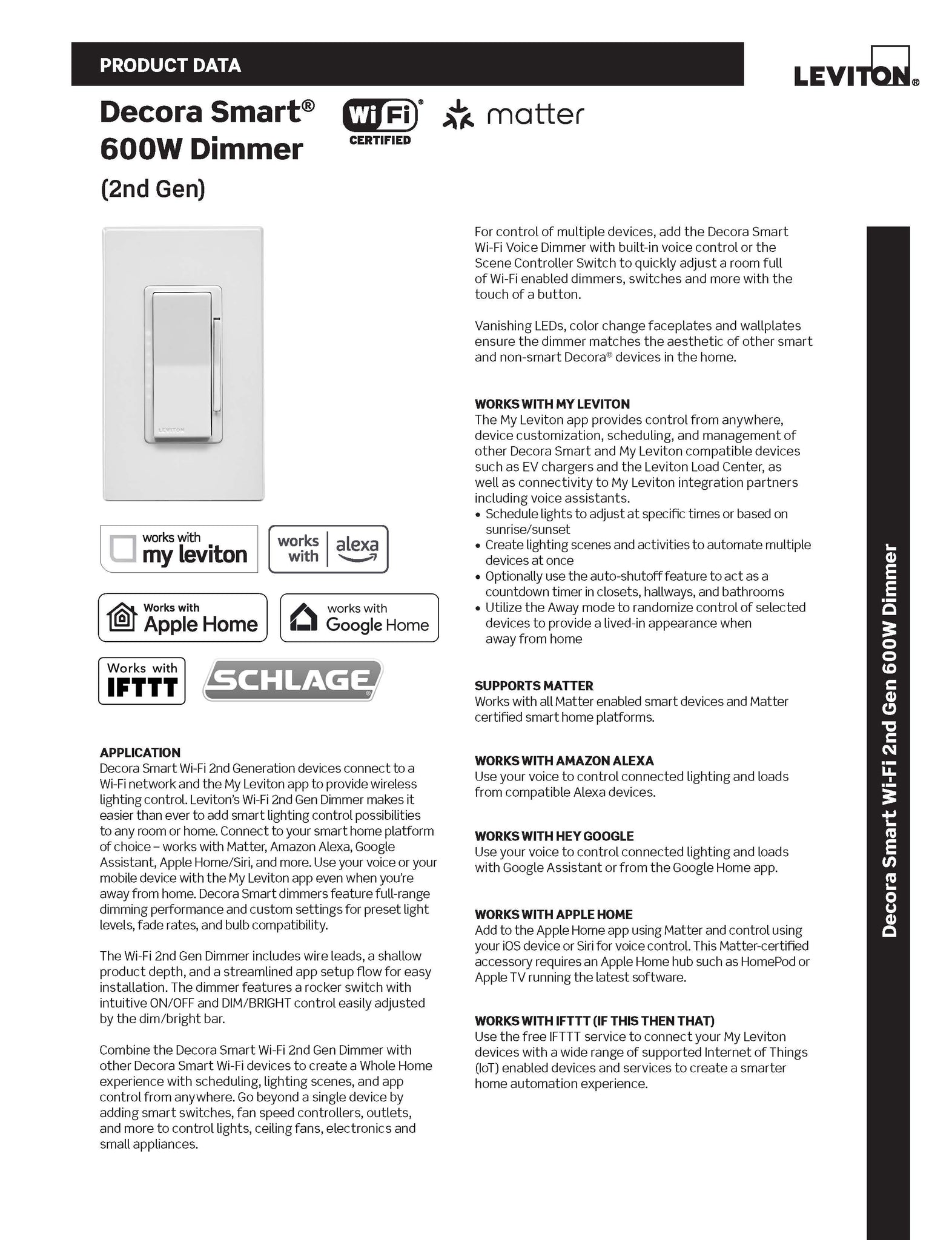 Leviton Decora Smart Wi-Fi Mini Plug-In Switch (2nd Gen)