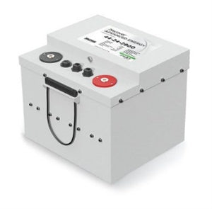 The Discover AES Lithium Iron Battery 44-24-2800 is a single 24 volt battery, with a rated storage capacity of 2,816 watt-hours (110 Amp Hour). Mulitple batteries, up to 10 max, can be tied in parallel for higher capacity battery banks.