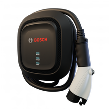 Load image into Gallery viewer, Bosch EV300 is UL listed, Level 2 Charging Station tested to all applicable industry standards, built to be weather-resistant and designed for easy installation and low maintenance. 
