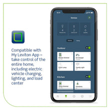 Load image into Gallery viewer, Leviton-Level 2 Smart Electric Vehicle (EV) Charger with Wi-Fi, 48 Amp, 208/240 VAC, 11.6 kW Output, 18&#39; Cable, Hardwired Charging Station, EV48W
