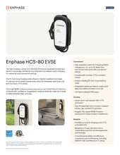 Cargar imagen en el visor de la galería, Enphase-HCS-80 EV Charger (Formerly ClipperCreek) EV Charger 64 A, 15.4 kW, hardwired, ruggedized connector ( Residential EV chargers)
