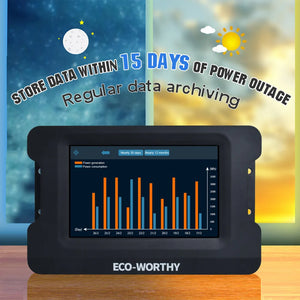 Eco-Worthy-60A MPPT Solar Charge Controller & 2000W 12V Off Grid Pure Sine Wave Inverter & HuB Monitor Bundle