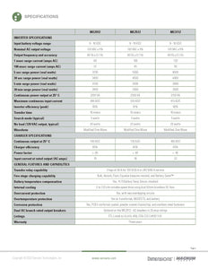 MAGNUM ENERGY DIMENSIONS- ME2012-U, 2000 Watt, 12V Inverter/100 Amp PFC Charger