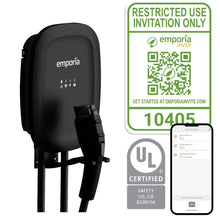 Cargar imagen en el visor de la galería, Emporia-EV Charger with ProControl Level 2  UL Listed  Charging with Access Control

