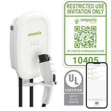 Load image into Gallery viewer, Emporia EV Charger with ProControlis a charging solution ideal for businesses, buildings, condos, rentals, and fleets that want to provide access controlled &amp; EV charging to their employees, tenants, guests, &amp; and customers.
