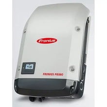 Load image into Gallery viewer, The transformerless, single-phase Fronius Primo 5.0 kW is the ideal solar inverter for residential applications wth a 208/240 grid connection. The SnapINverter has many standard features, making it convenient and&quot;one-stop shop&quot; for a high quality inverter. The hinge mounting system and lightweight inverter itself creates a streamlined installation process that can be done in under 15 minutes.
