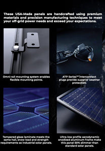 Zamp Solar-OBSIDIAN® SERIES 25 Watt Solar Panel (B-Stock)