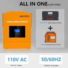 Load image into Gallery viewer, Eco-Worthy-All-in-one Inverter Built in 5000W 48V Pure Sine Wave Inverter &amp; 80A Controller for Off Grid System
