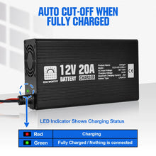 Cargar imagen en el visor de la galería, Eco-Worthy solar-20A 12V Smart Battery Charger for Lithium (LiFePO4) Batteries

