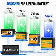Load image into Gallery viewer, Eco-Worthy solar-20A 12V Smart Battery Charger for Lithium (LiFePO4) Batteries
