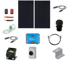 Load image into Gallery viewer, Are you looking for a reliable and efficient way to power your RV with clean and renewable energy? If so, you might be interested in our RV solar charging kit with a 840 watt REC solar panel array and a victron 150/60 mppt. This kit is designed to provide you with enough electricity to run your essential appliances and devices while you enjoy the freedom of off-grid camping.
