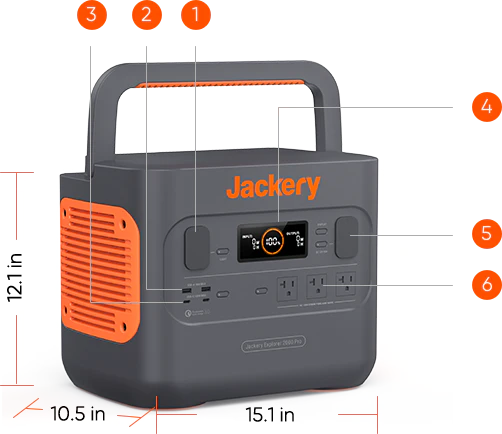 Jackery Solar Generator-2000 Pro (Explorer 2000 Pro + SolarSaga 200W)