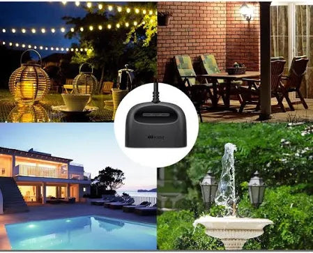 Kasa Outdoor Smart-Plug, Smart Home Wi-Fi Outlet w 2 Sockets, IP64 Weather Resistance, Compatible w Alexa, Google Home & IFTTT, No Hub Required, ETL Certified(EP40), Black