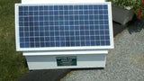 Solar Fence Charger Kit, 80 Watt Eletric Solar Box 80+,- Watt Pasture Combo Solar Box. Heavy duty weather proof enclosure for Battery powered energizer and battery. 80+,- watt panel and regulator included.