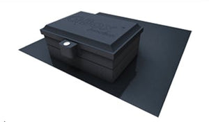 Quick Mount-PV QM-JBX-RF02-B1 JayBox™Junction Box Roof Mount for Comp Shingle Roofs Black Finish Version 2