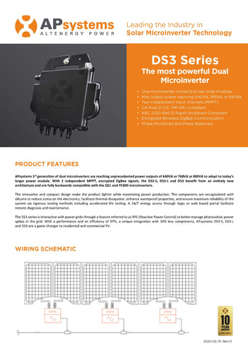 APSystems-DS3-L, Dual Microinverter