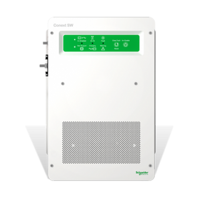 Proven hybrid inverter solution for off-grid, backup power and self-consumption  SW 120/240V hybrid inverter is perfect for off-grid, backup power and self-consumption applications for homes and small businesses, it's a pure sine wave, hybrid inverter system with switchable 50/60 Hz frequencies, providing power for every need. SW features 120/240 VAC output, and capable of producing 120/240 VAC output from a 120 VAC input, without the need for an external transforme