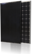 Load image into Gallery viewer, The Auxin Solar AXN-M5T200 solar panel is a monocrystalline module that has a power rating of 200 Watts at 12 Volts nominal. It is made in the USA and has a high PTC (PVUSA Test Conditions) rating of 99.7% production yields. It is also designed to withstand high mechanical loads..
