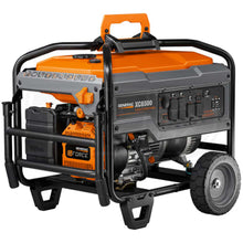 Load image into Gallery viewer, Generac 6500 Generator offers PowerRush™ Advanced Technology, which delivers more than a 40% increased starting capacity*allowing you to do more with less. Generac’s OHV engine and large-capacity steel fuel tank ensure extended engine life and run times, while the steel tube cradle provides added strength.
