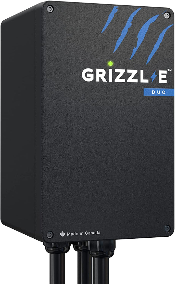Grizzl-E Duo Level 2 Dual EV Charger 9,6kw (240 Volt, 24ft/7.3m Cord, 40 Amp) NEMA 14-50 Plug, two EVs at the same time