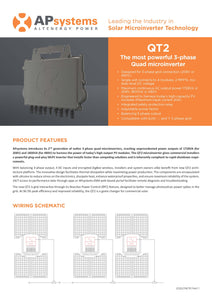 APsystems-QT2-208, 3-Phase Quad Microinverter