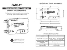Load image into Gallery viewer, Morningstar Energy-Ethernet MeterBus Converter, EMC-1
