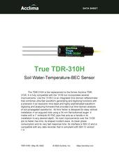 Cargar imagen en el visor de la galería, Acclima-Digital True TDR-310H Soil Moisture Sensor (SDI-12)
