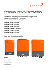 Cargar imagen en el visor de la galería, Phocos Any-Grid PSW-H 6.5kW 48V Hybrid Inverter Charger
