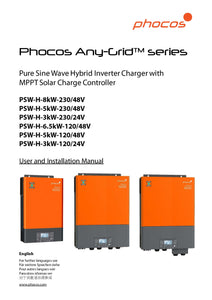 Phocos Any-Grid PSW-H 6.5kW 48V Hybrid Inverter Charger
