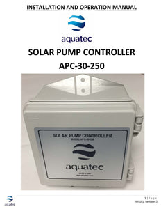 Aquatec-APC-30-250 Solar Pump Controller for SWP series submersible pumps