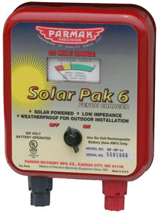 Parmak 6 volt – Solar/Battery Operated Charging Unit ONLY Model DF-SP-LI-UO  Do you have an older out of warranty Parmak 6 volt solar fence charger that you would like to update?      Replacement unit ONLY for DF-SP-LI & DF-SP-SS 6 volt solar fence chargers.     Will fit inside all DF-SP-LI and DF-SP-SS battery cases     Must be used as a replacement unit – No weather strip provided.