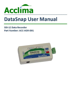 Acclima-DataSnap SDI-12 data logger