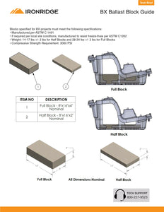 IRONRIDGE RACKING-BX-10D-P1 10-degree Tilt Angle Chassis for Mounting Solar Module to A Flat Roofs